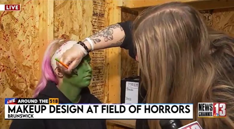 Head makeup artist helps Field of Horrors look more real — Ossining Arts news